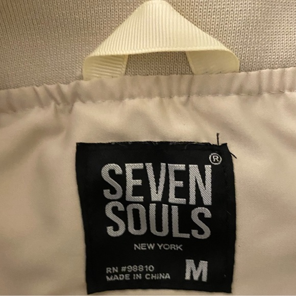 Seven souls (med)- dope skills bomber jacket - Picture 3 of 5